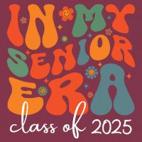 Groovy In My Senior Era Class Of 2025 Cute Graduation Party 16oz Travel Tumbler