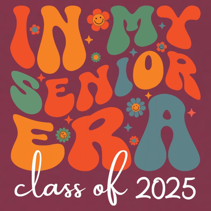 Groovy In My Senior Era Class Of 2025 Cute Graduation Party 16oz Travel Tumbler