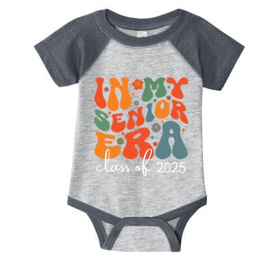 Groovy In My Senior Era Class Of 2025 Cute Graduation Party Infant Baby Jersey Bodysuit
