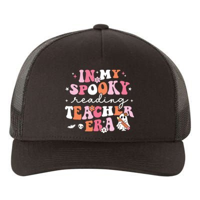 Groovy In My Spooky Reading Teacher Era Cute Ghost Halloween Yupoong Adult 5-Panel Trucker Hat