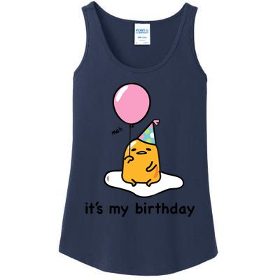 Gudetama It's My Birthday Ladies Essential Tank