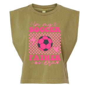 Groovy In My Soccer Father Era Matching Family Cool Gift Garment-Dyed Women's Muscle Tee