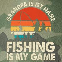 Grandpa Is My Name Fishing Is My Game Legacy Tie Dye Trucker Hat