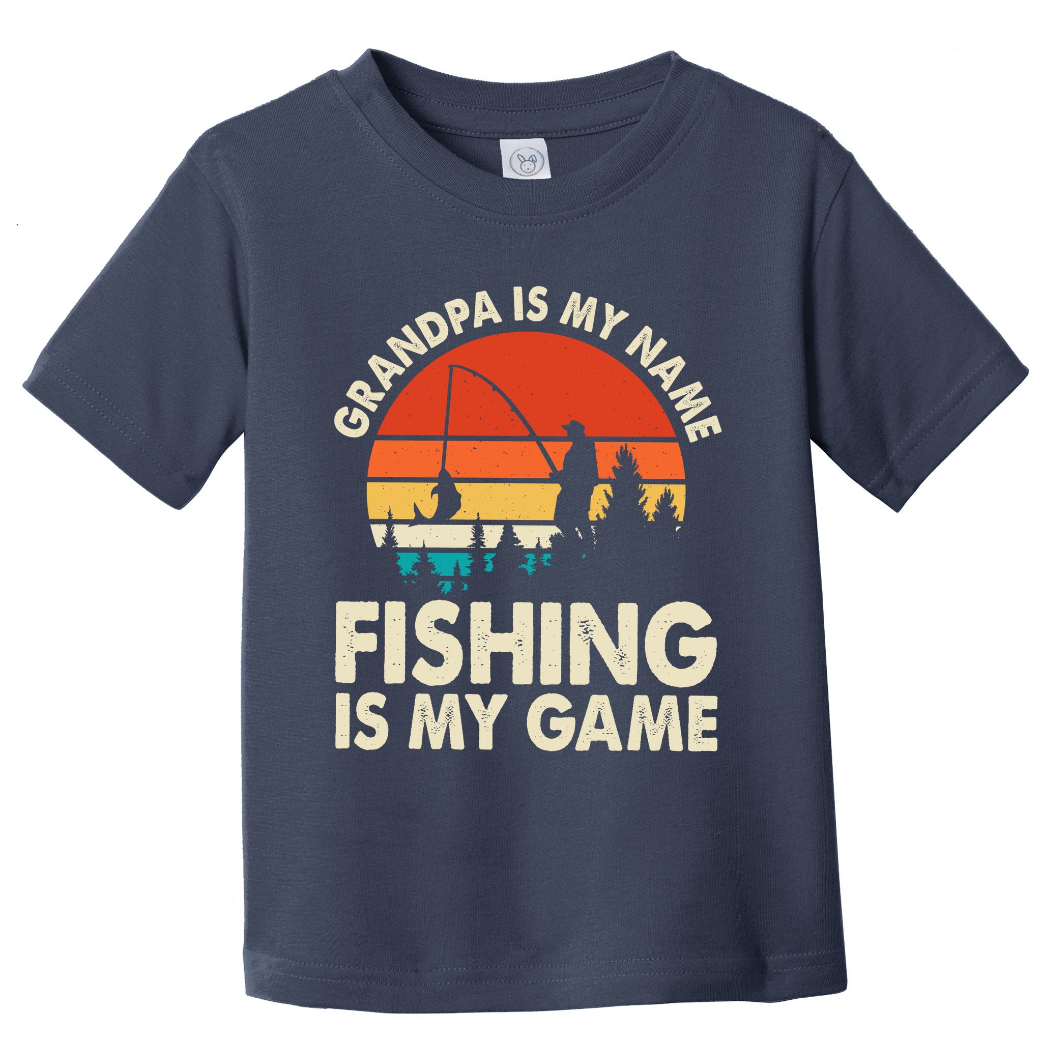 Grandpa Is My Name Fishing Is My Game Toddler T-Shirt