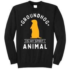 Groundhog Is My Spirit Animal Funny Woodchuck Sweatshirt