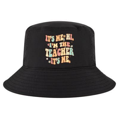 Groovy Its Me Hi Im The Teacher It’s Me Funny Teacher Quote Cool Comfort Performance Bucket Hat