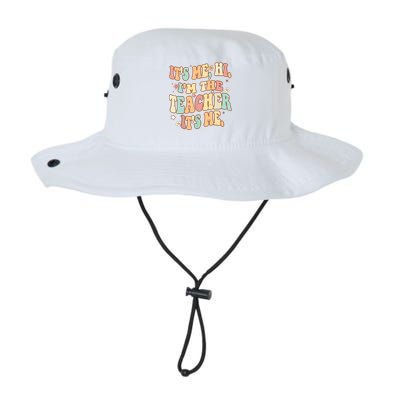 Groovy Its Me Hi Im The Teacher It’s Me Funny Teacher Quote Legacy Cool Fit Booney Bucket Hat