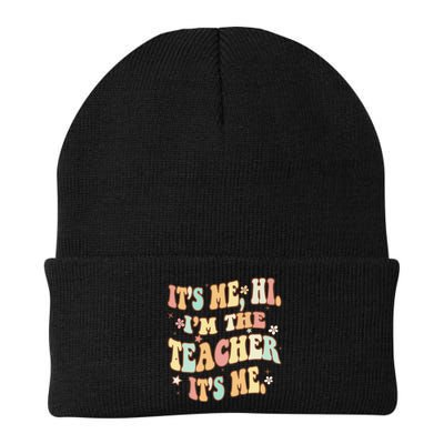 Groovy It's Me Hi I'm The Teacher It's Me Funny Teacher Beanie