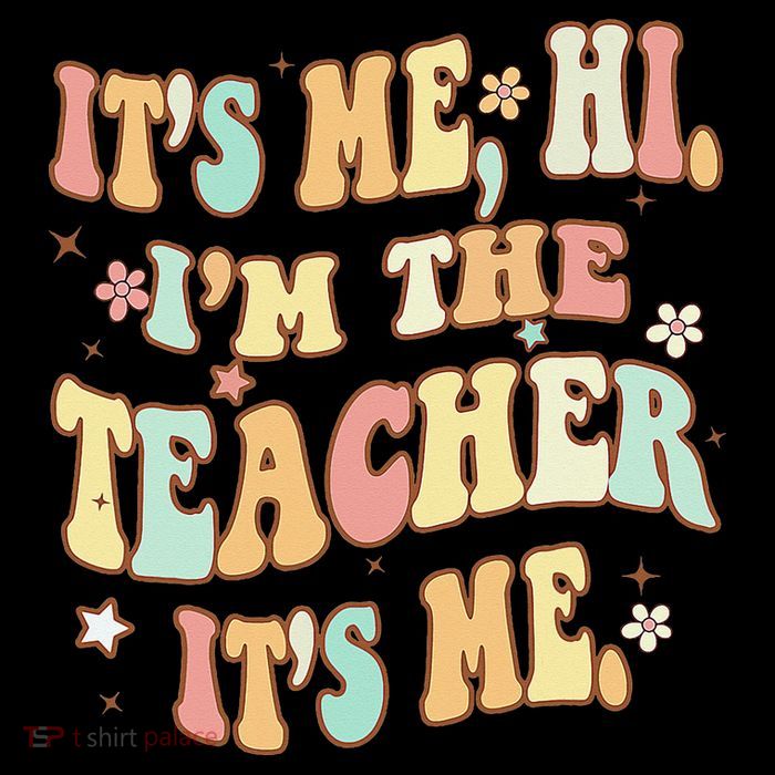 Groovy It's Me Hi I'm The Teacher It's Me Funny Teacher 16 in Basic Backpack