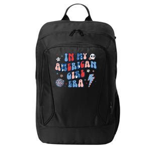 Groovy In My American Girl Era Retro 4th Of July Fourth Gift City Backpack