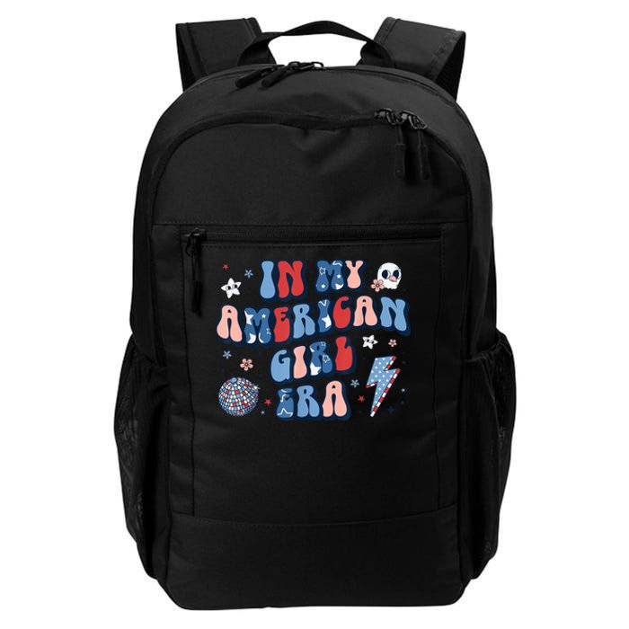 Groovy In My American Girl Era Retro 4th Of July Fourth Gift Daily Commute Backpack