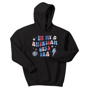 Groovy In My American Girl Era Retro 4th Of July Fourth Gift Kids Hoodie