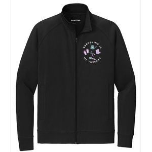 Gardening Is My Therapy Premium Stretch Full-Zip Cadet Jacket