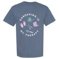 Gardening Is My Therapy Premium Garment-Dyed Heavyweight T-Shirt