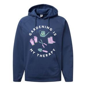 Gardening Is My Therapy Premium Performance Fleece Hoodie