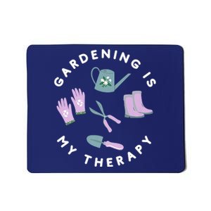 Gardening Is My Therapy Premium Mousepad