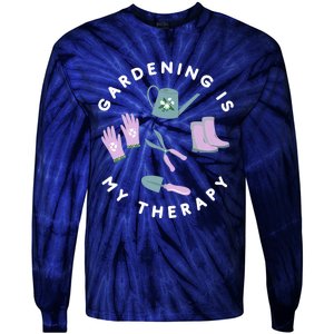 Gardening Is My Therapy Premium Tie-Dye Long Sleeve Shirt