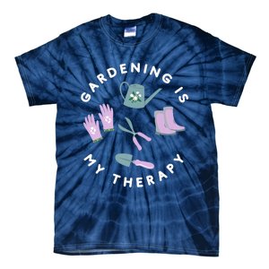 Gardening Is My Therapy Premium Tie-Dye T-Shirt