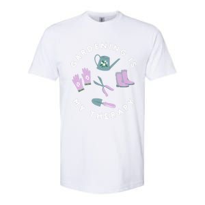 Gardening Is My Therapy Premium Softstyle CVC T-Shirt