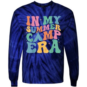 Groovy In My Summer Camp Era Retro Summer Camper Tie-Dye Long Sleeve Shirt