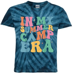 Groovy In My Summer Camp Era Retro Summer Camper Kids Tie-Dye T-Shirt