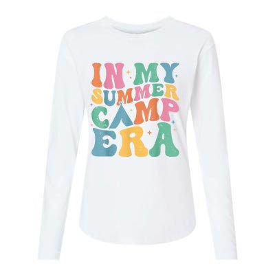 Groovy In My Summer Camp Era Retro Summer Camper Womens Cotton Relaxed Long Sleeve T-Shirt