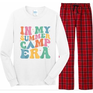 Groovy In My Summer Camp Era Retro Summer Camper Long Sleeve Pajama Set