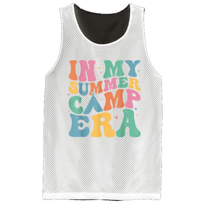 Groovy In My Summer Camp Era Retro Summer Camper Mesh Reversible Basketball Jersey Tank