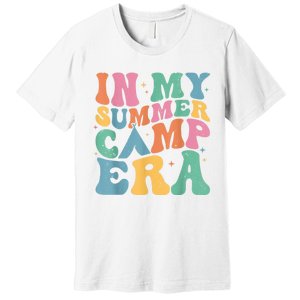 Groovy In My Summer Camp Era Retro Summer Camper Premium T-Shirt