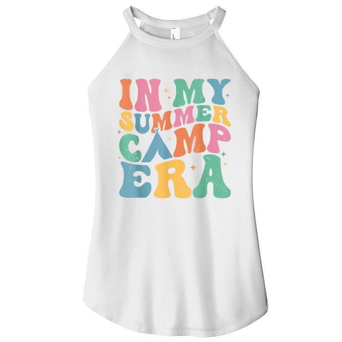 Groovy In My Summer Camp Era Retro Summer Camper Women’s Perfect Tri Rocker Tank