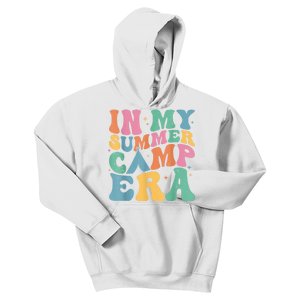 Groovy In My Summer Camp Era Retro Summer Camper Kids Hoodie