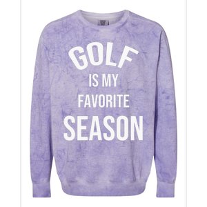 Golf Is My Favorite Season Player Golfing Supporter Retro Colorblast Crewneck Sweatshirt