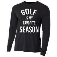 Golf Is My Favorite Season Player Golfing Supporter Retro Cooling Performance Long Sleeve Crew