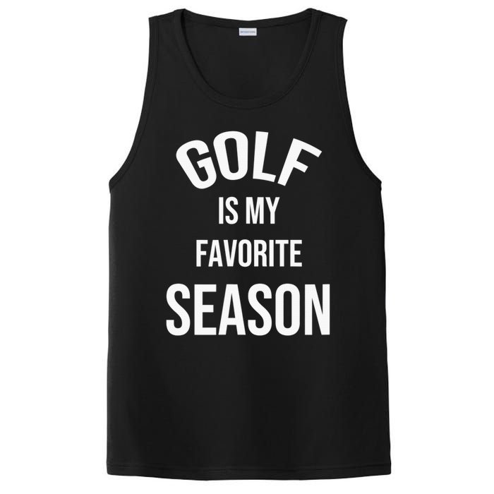 Golf Is My Favorite Season Player Golfing Supporter Retro PosiCharge Competitor Tank