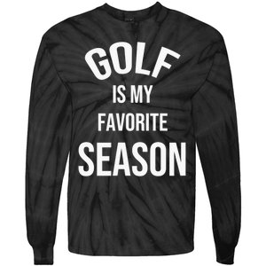 Golf Is My Favorite Season Player Golfing Supporter Retro Tie-Dye Long Sleeve Shirt