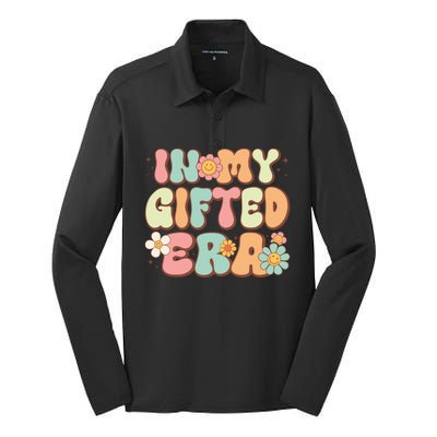 Groovy In My Gifted Era Matching Gifted Teacher Education Gift Silk Touch Performance Long Sleeve Polo