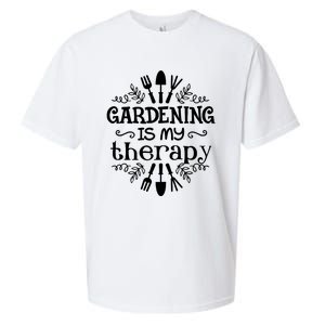 Gardening Is My Therapy Plant Lover Sueded Cloud Jersey T-Shirt