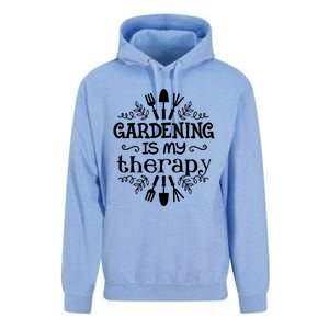 Gardening Is My Therapy Plant Lover Unisex Surf Hoodie