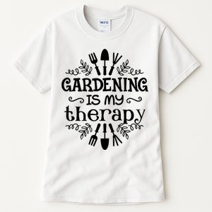 Gardening Is My Therapy Plant Lover Tall T-Shirt