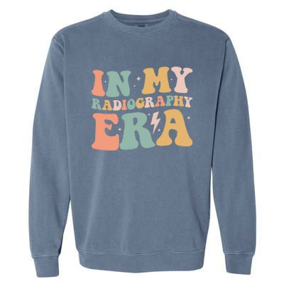 Groovy In My Radiography Era Radiography Funny Retro Funny Gift Great Gift Garment-Dyed Sweatshirt