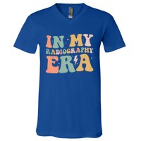 Groovy In My Radiography Era Radiography Funny Retro Funny Gift Great Gift V-Neck T-Shirt