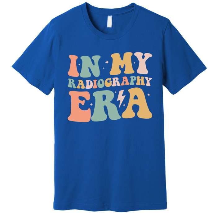 Groovy In My Radiography Era Radiography Funny Retro Funny Gift Great Gift Premium T-Shirt