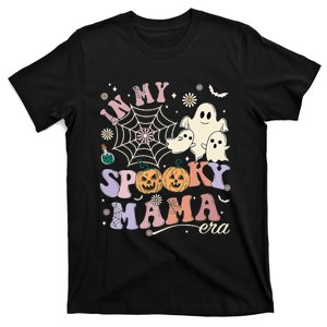 Groovy In My Spooky Mama Era Ghost Pumpkin Halloween Costume T-Shirt