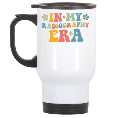 Groovy In My Radiography Era Radiography Funny Retro Funny Gift Stainless Steel Travel Mug