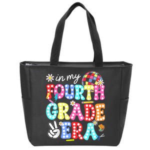 Groovy In My Fourth Grade Era First Day 4th Grade Teacher Zip Tote Bag