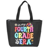 Groovy In My Fourth Grade Era First Day 4th Grade Teacher Zip Tote Bag