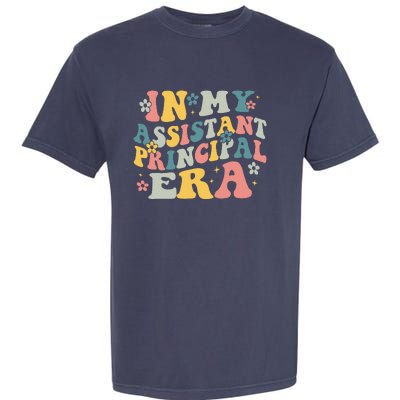 Groovy In My Assistant Principal Era Job Title School Worker Garment-Dyed Heavyweight T-Shirt