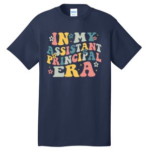 Groovy In My Assistant Principal Era Job Title School Worker Tall T-Shirt