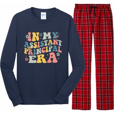 Groovy In My Assistant Principal Era Job Title School Worker Long Sleeve Pajama Set