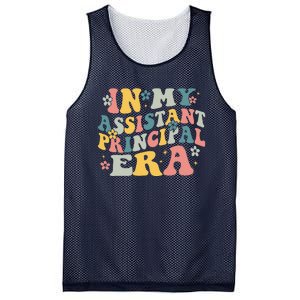 Groovy In My Assistant Principal Era Job Title School Worker Mesh Reversible Basketball Jersey Tank